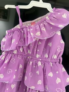 one shoulder baby dress