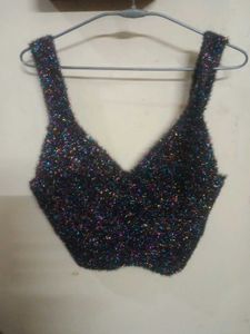 Sparkly Cropped Top