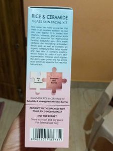 Glamveda Rice &amp; Ceramide Glass Skin Facial Kit