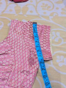 Pink Brocade Blouse