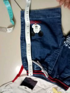 Mickey Mouse T-Shirt &amp; Denim Shorts Set