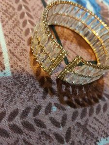 Sparkling Rosegold Crystal Bangle Bracelet