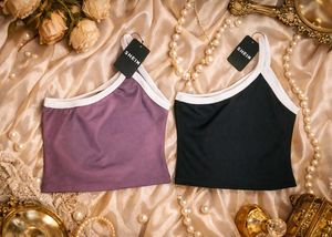 SHEIN Two-Tone Crop Tops (Set of 2) give good offe