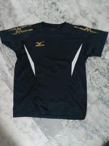 Mizuno Black Athletic T-Shirt S 36
