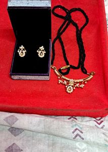 Elegant Mangalsutra &amp; Earring Set💃💃