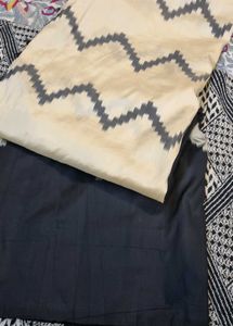 pure silk poocham palli Elegant Saree with Zigzag