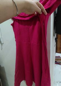 Chic Pink Off-Shoulder Dress