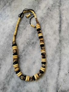 Beaded Wooden Necklace