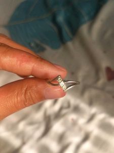 Pure silver ring