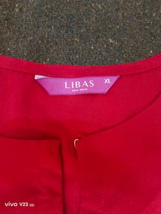 Unused Libas Magenta &amp; Printed Kurti