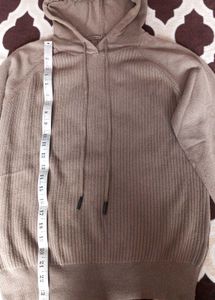 Cozy Ribbed Knit Hoodie
