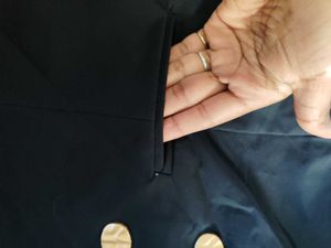 Elegant Black top with Gold Buttons