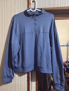 Blue Half-Zip Pullover