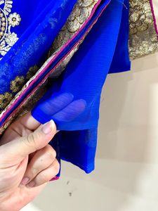 Royal Blue Saree
