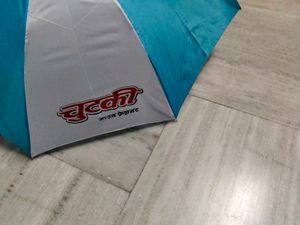 blue &amp; white umbrella
