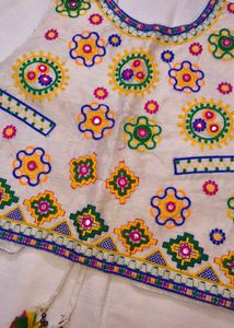 Embroidered handmade Ethnic white navratri Jacket