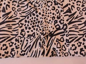 Animal Print Lace-Up Corset Top