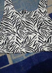 Trendy Zebra Print Tank Top