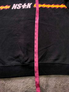 Black NS+K Flame Print Sweatshirt