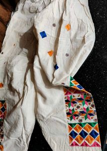 Embroidered Cream Salwar