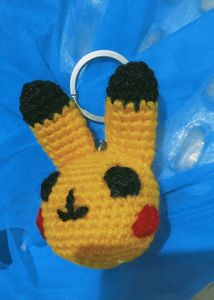 Pikachu Crochet Keychain