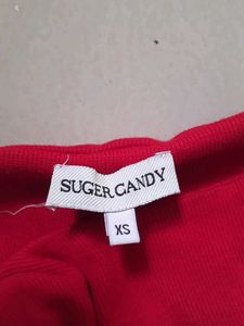 Chic Red Corset Top