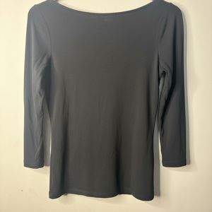Classic Black 3/4 Sleeve Top
