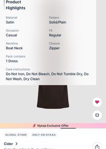 Cider Brown Satin Dress