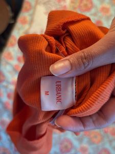 Orange One-Shoulder Top