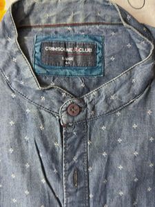 Crimson Club Men's Denim Shirt