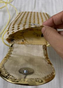 Designer Embellished Clutch/Mobile Pouch