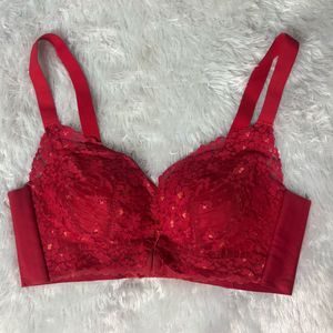 Red Lace Bra