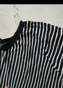 Striped Knotted Top