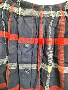 ❤️🖤 Stylish Red &amp; Black 2-Way Checkered Top 🖤❤️