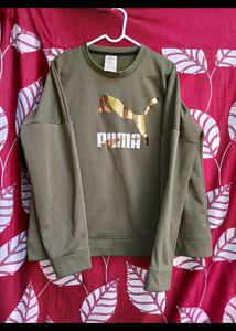 Puma Olive Green Sweatshirt