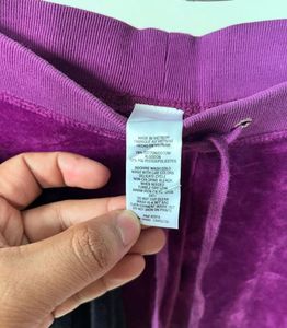 Juicy Couture Flare Track Pants With Gray Logo
