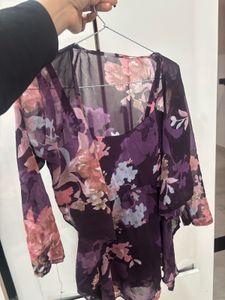 Floral Print Chiffon Dress