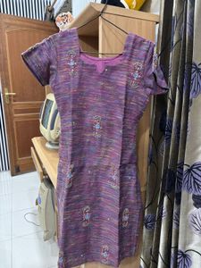 Beautiful Purple Kurta Set with Dupatta
