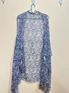 Floral Print Chiffon Shrug