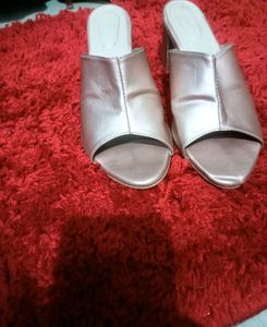 Rose Gold Ethnic Heels