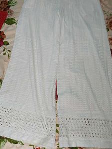Red Kurta and White Pajama set