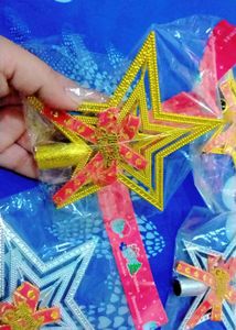 Christmas Tree top Star Five-Pointed