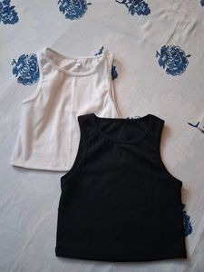 Set of 2 Ribbed Tank Tops
