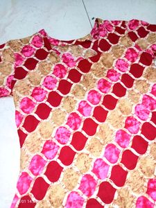 Red &amp; Pink Patterned Dress
