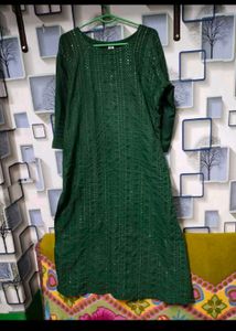 Green Kurta pant set