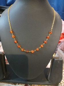 Amber Beaded Necklace