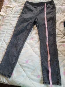 Gray Denim Jeggings