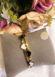 New Anti Tarnish Gold Tone Heart Bracelet