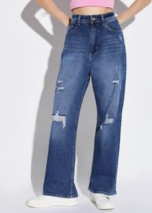 Distressed Flare Jeans
