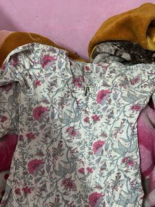 Floral Print Kurta